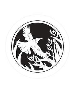 Sophie Blokker: Tui in Flight Acrylic Cut Out - Sophie Blokker