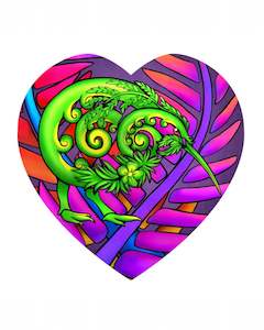 Sophie Blokker: Koru Kiwi Ceramic Heart- Sophie Blokker