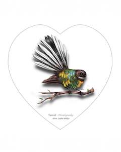 Fantail Ceramic Heart- Sophie Blokker