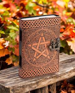 Books: Pentacle Gold Leather Journal