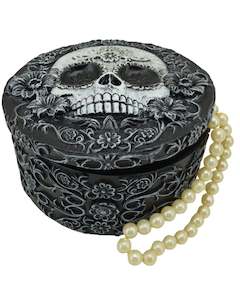 Skulls n Flowers Trinket Box