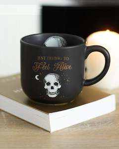 Skulls: Trying To Feel Alive Ceramic Mug - New