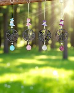 Silver ButterFly Hanging Suncatchers with Gems