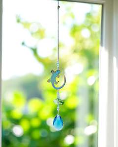Windchimes Mobiles Hanging Ornaments: Eternity Suncatcher Gecko