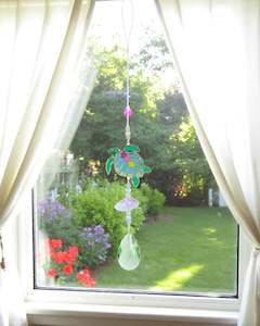 Windchimes Mobiles Hanging Ornaments: Eternity Suncatcher Turtle
