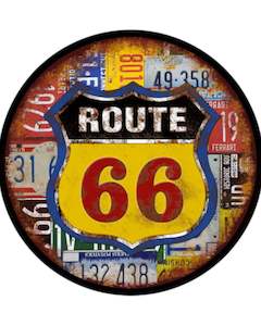 Metal Wall Art Route 66
