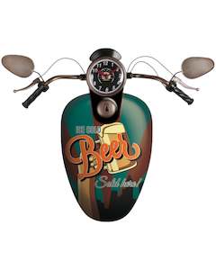 Metal Wall Art Motorbike Beer