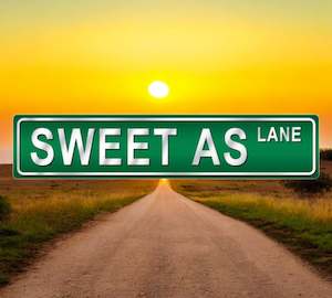 Wall Art: Sweet As Street Sign