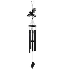 Fantail Wind Chime 40" Black NEW!
