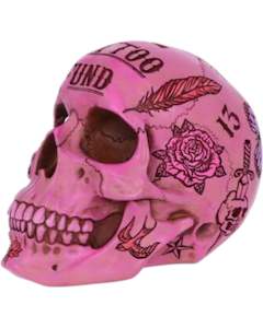 Nemesis Now Tattoo Skull - Fund Box Pink