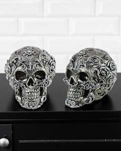 Wicca Pagan: Antique Sliver Design Skull