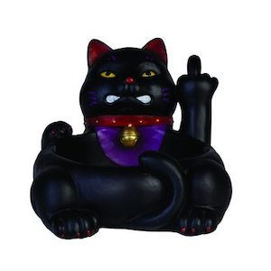 Incense Burners: Rude Lucky Kitty Ashtray