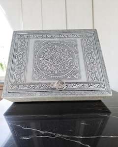 Silver Jewelry Box Mandala