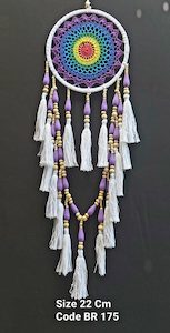Dreamcatchers: Dreamcatcher Rainbow Crochet with Tassles