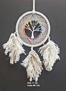 Dreamcatcher Beaded White Tree of Life