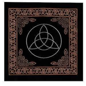 Sale: Velvet Divination Cloth-Triquetra Rune
