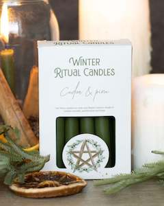 Cedar & Pine Winter Ritual Spell Candles NEW!