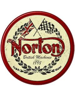Man Cave: Norton Sign