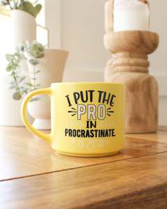 Cups Mugs Teapots: Cheeky Drink Mug - Procrastinate
