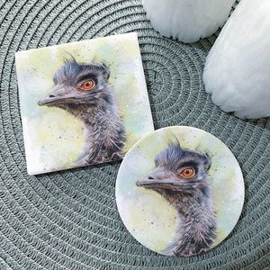 Placemats Coasters: Emu Ceramic Coaster