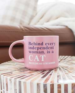 Cups Mugs Teapots: Cheeky Drink Mug - Cat