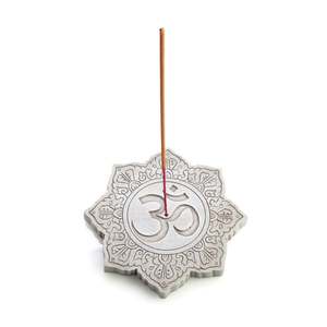 Incense Burners: Stone Om Incense Burner