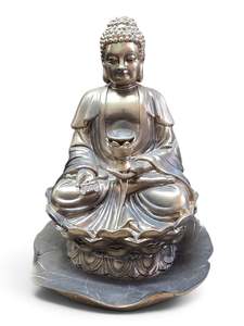 Incense Burners: Buddha Backflow Burner Gold