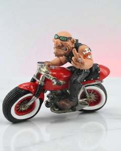 Adults: Motorbike With Rider Money Box