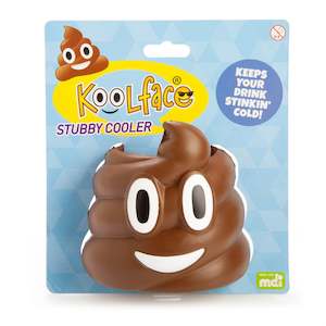 Koolface Smiling Poo Stubby Cooler