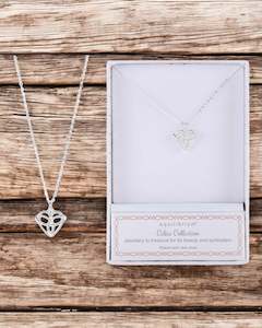 Equilibrium Necklace: Equilibrium Celtic Looped Heart Necklace