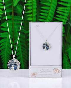 Equilibrium Necklace: Equilibrium Paua Shell Moon Gazer Necklace