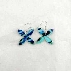 Tapa Flower Paua Earring Designs - SONZ