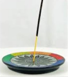 Soapstone Incense Holder: Soapstone Incense Holder Sun