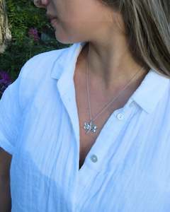 Wildside Earrings Silver 1: Dragonfly Pendant Sterling Silver