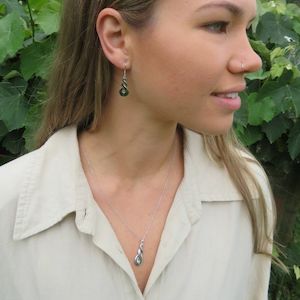 Wildside Earrings Silver 1: SILVER DOUBLE TWIST OR PIKORUA NECKLACE