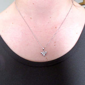 Wildside Earrings Silver 1: SILVER BEE PENDANT