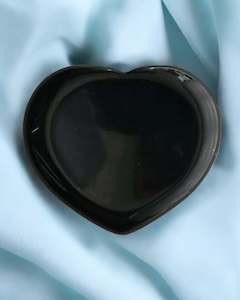 Hearts: Obsidian Worry Stone Heart