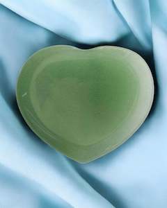 Hearts: Green Aventurine Worry Stone Heart