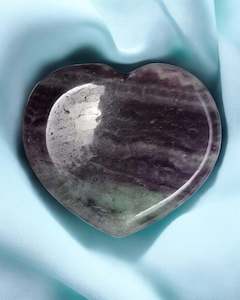 Hearts: Fluorite Worry Stone Heart