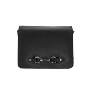 Steed Flab Leather Bag - Black