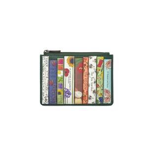 Card Coin Holder: Green Fingers Card & Coin Leather Purse - Green