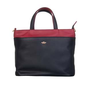 Mason Multi Way Leather Grab Bag - Black
