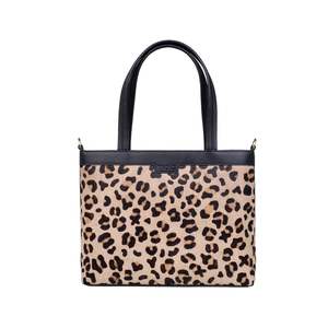 Hand Bags: Matrah Leather Grab Bag - Black