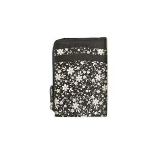 Card Coin Holder: Maisie Leather Card & Coin Purse - Black