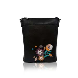 Hand Bags: Aster Crossbody Bag- Black