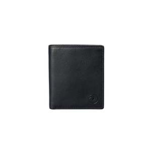 Men's Origin Shirt Wallet with Coin - Black Leather