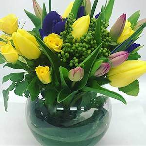 Mothers Day: Spring Delights in glass vase