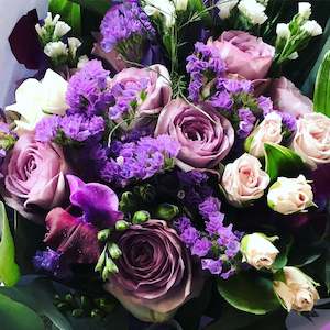 Valentines Day 2025: Florist Choice of Flowers - Purple and White