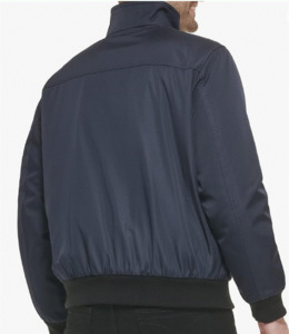 Adidas: Calvin Klein- men's knit hem bomber zip front jacket