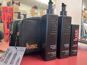 LUST Blonde trio set - with Argan oil plus Bag